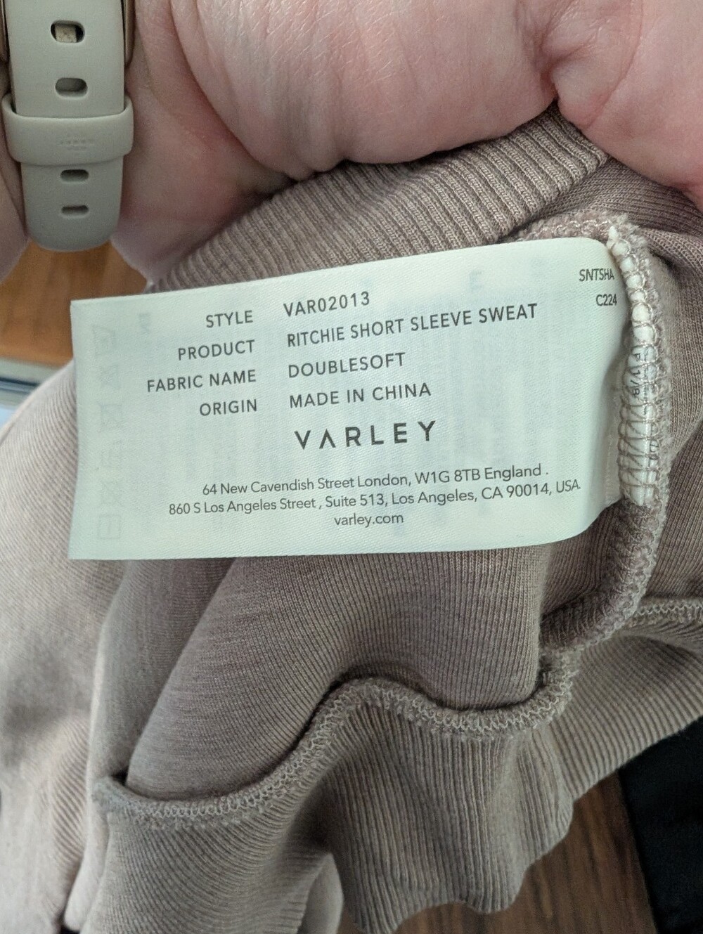 Varley Ritchie Short Sleeve Sweat - Picture 5 of 13